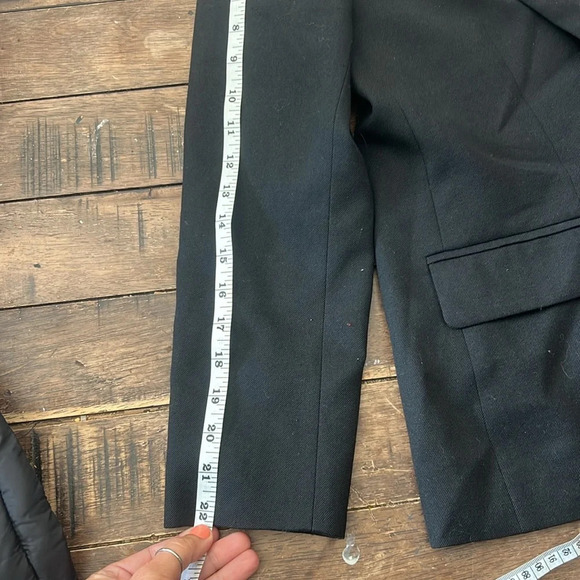 Pendleton 100% Virgin Wool Petite Size Small Black One Button Blazer - Picture 9 of 11
